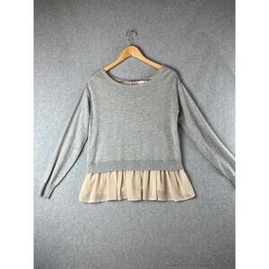 Maison Jules Pullover Knitted Sweatshirt Womens Size XS Classy Preppy Feminine